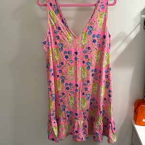Lilly Pulitzer pink tiger dress size XL